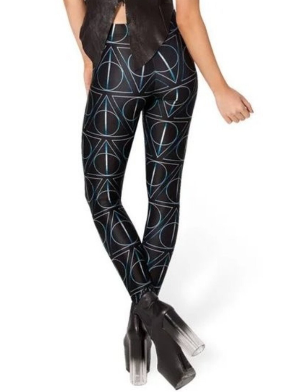 Blackmilk Deathly Hallows Leggings - Harry Potter